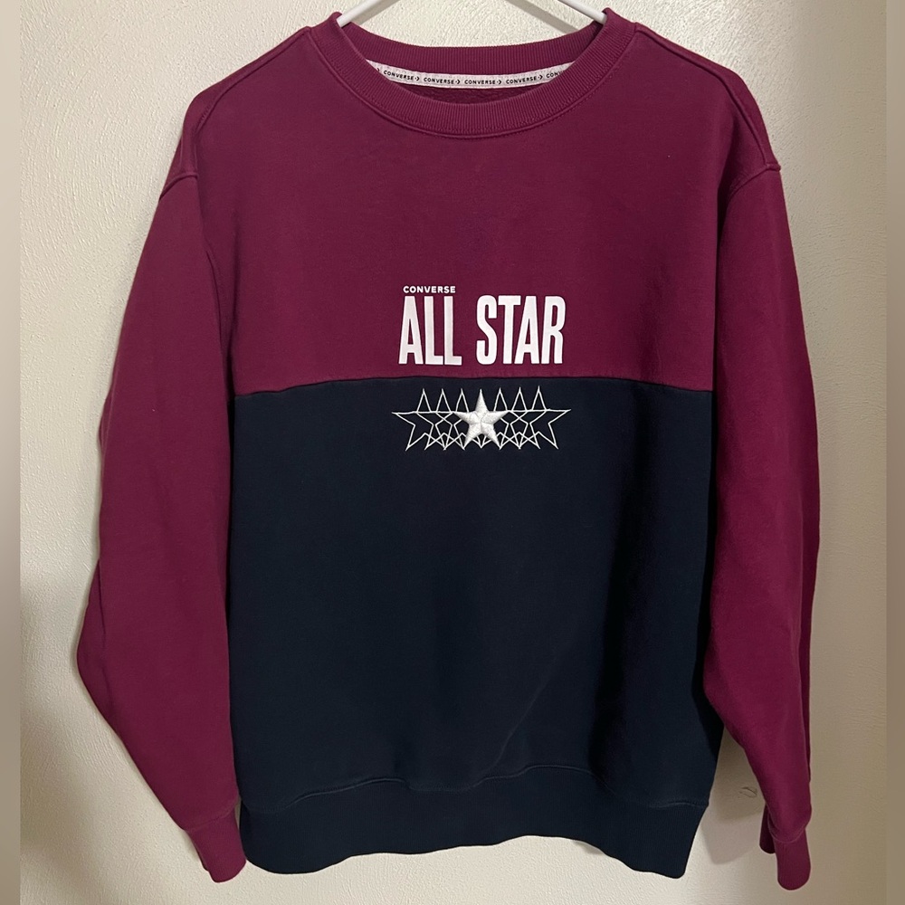 CONVERSE All Star Colorblock Logo Crewneck Men's Size L